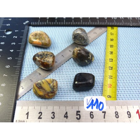 Opale à Dendrites Lot de 6 Pierres Roulées 34g | Minéraux Paubrasil