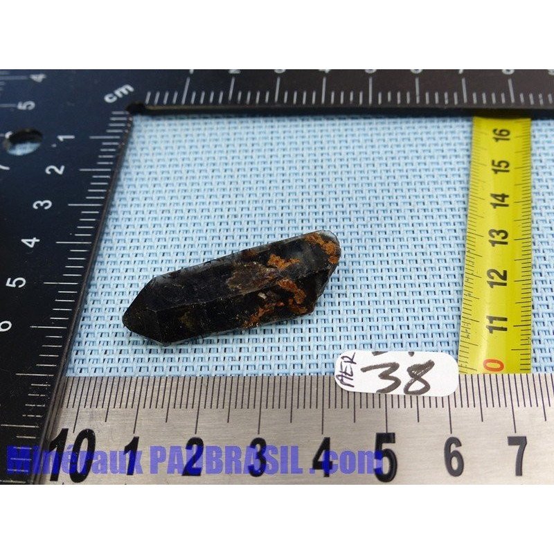 Pointe de Quartz Aegirine - Aegyrine brute 7g