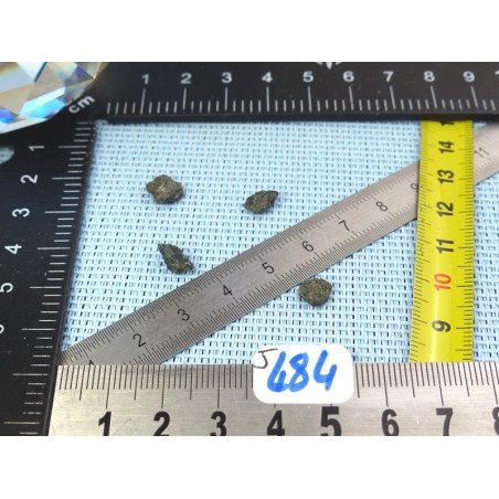 Alexandrite Lot de 4 Pierres Brutes 1gr40 | Minéraux Paubrasil