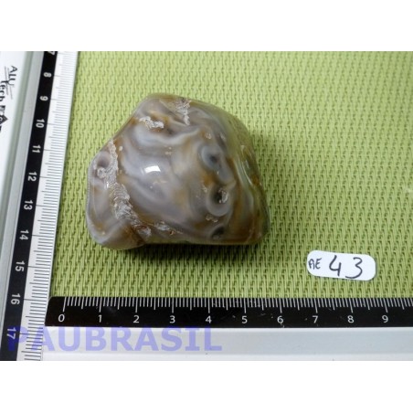 Agate à Eau polie du Bresil 84g Rare .