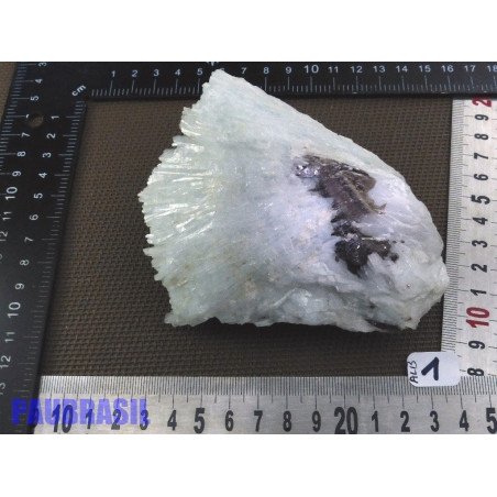 Albite Cleavelandite Tourmaline + Lepidolite du Brésil en pierre brute