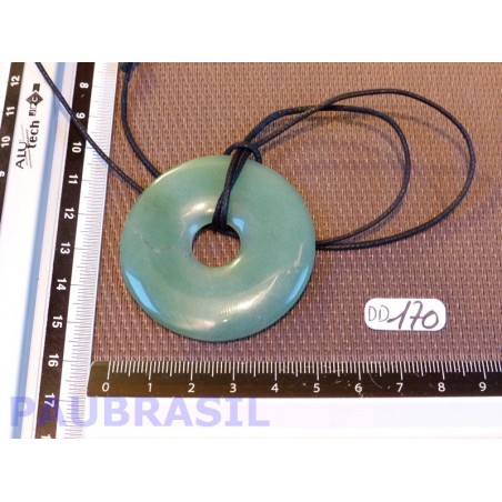 Pi donut pendentif en Aventurine de 5cm .