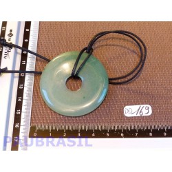 Pi donut pendentif en Aventurine de 5cm .