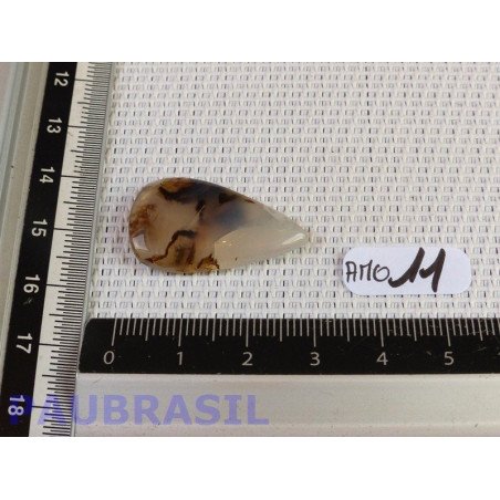 Cabochon en Agate Montana - Agate Plume Q Extra 3gr30