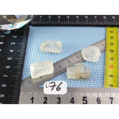 Petalite Lot de 4 Pierres Semi Roulées 13g | Minéraux Paubrasil