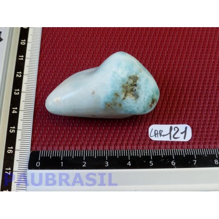 Larimar - Pectolite bleue pierre semi roulée Q Extra 54gr40 .