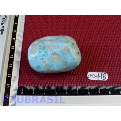 Larimar - Pectolite bleue pierre semi roulée Q Extra 85gr90 .