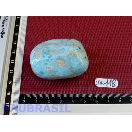 Larimar - Pectolite bleue pierre semi roulée Q Extra 85gr90 . Larimar - Pectolite bleue pierre semi roulée Q Extra 85gr90 .