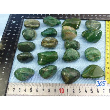 Buddstone ou Quartz Prase Pierre Roulée à l unité de 20 à 24 | Minéraux Paubrasil