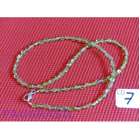 Collier enperles de Péridot de 44cm environ Collier enperles de Péridot de 44cm environ