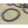 Bracelet élastique en perles d'Hématite perles de 6mm