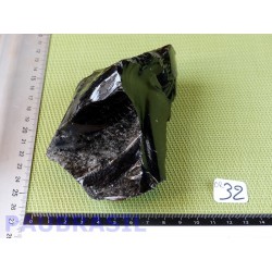 Obsidienne à reflets argent pierre brute 489gr