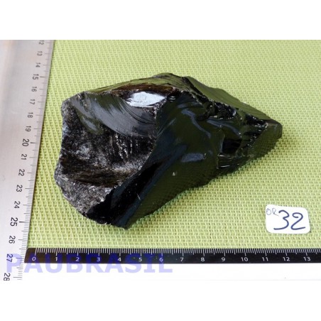 Obsidienne à reflets argent pierre brute 489gr