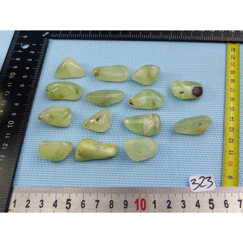 Prehnite Q Extra Pierre Roulée à l unité de 9 à 12 gr | Minéraux Paubrasil