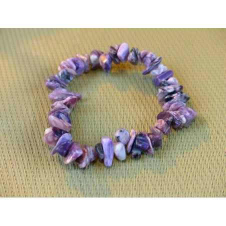 Bracelet baroque en CHAROITE de Russie Q Extra