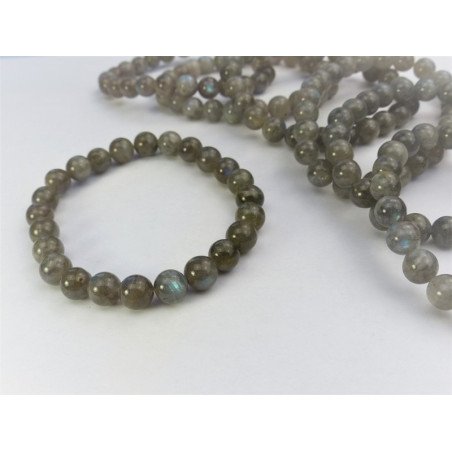 Labradorite Q Extra Bracelet en Perles de 8mm