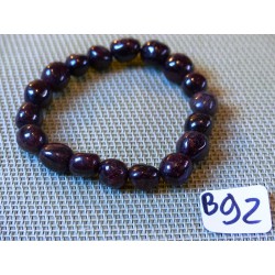 Bracelet Grenat rouge en pierres roulées