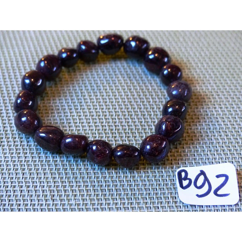 Bracelet Grenat rouge en pierres roulées