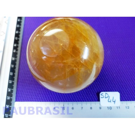 Sphère en Quartz Hematoïde de 608gr 76mm diamètre