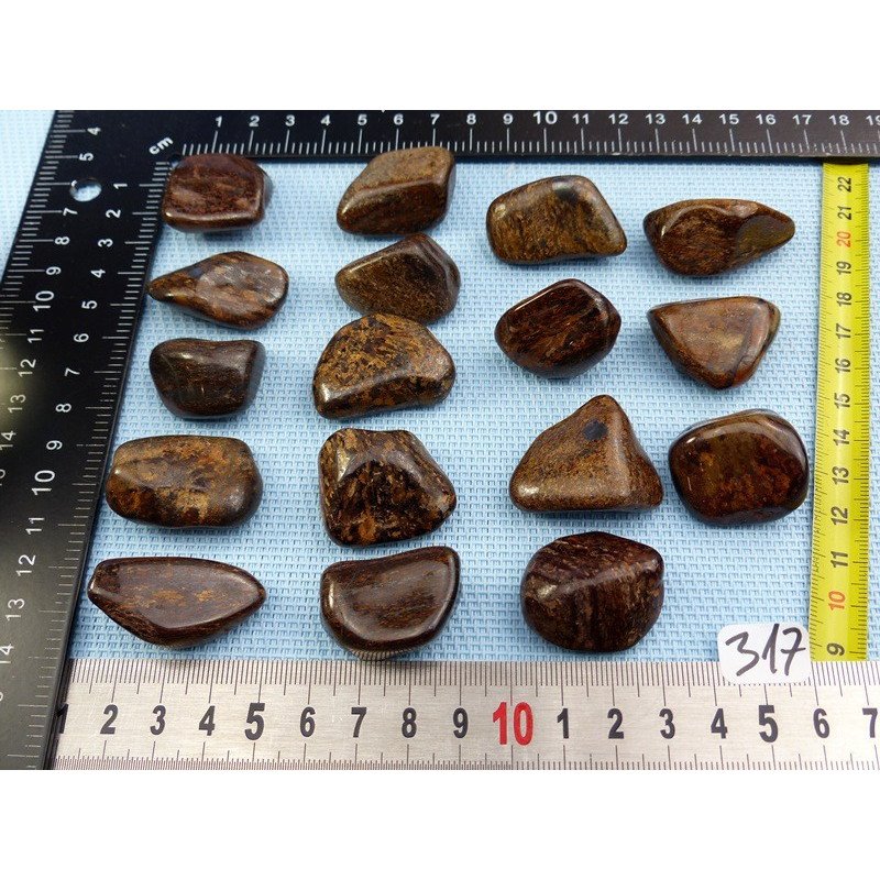 Bronzite Pierre Roulée à l unité de 16 à 20 gr | Minéraux Paubrasil