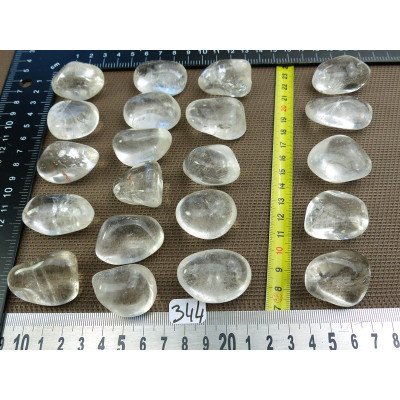 Quartz Cristal de Roche Extra Pierre Roulée à l unité de 24  | Minéraux Paubrasil