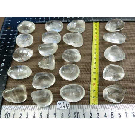 Quartz Cristal de Roche Extra Pierre Roulée à l unité de 24  | Minéraux Paubrasil