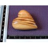 Coeur en BOIS d OLIVIER  de Bethléem 5cm 25gr