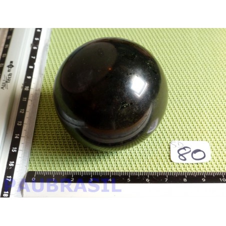 Sphère en Tourmaline Noire Inde 340gr 61mm diamètre qualité moyenne