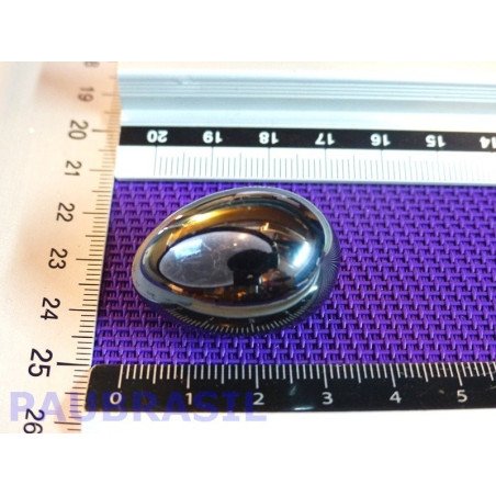 Oeuf Hematite 30mm long 40gr environ