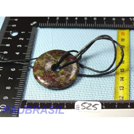 Pi Donut pendentif en Piémontite - Dragon Stone 40mm