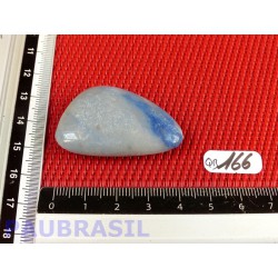 Quartz Bleu - Aventurine Bleue en Pierre Plate 18g