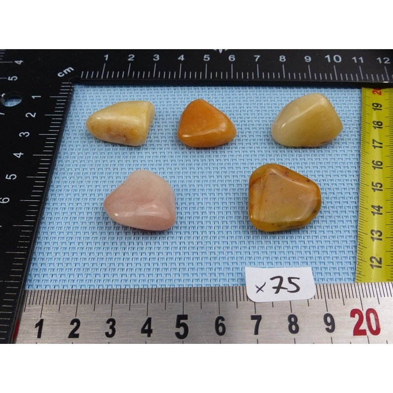 Aventurine Orange Lot de 5 Pierres Roulées 36gr | Minéraux Paubrasil