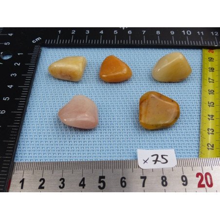 Aventurine Orange Lot de 5 Pierres Roulées 36gr | Minéraux Paubrasil
