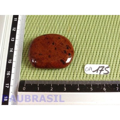 Obsidienne Acajou Mahagony 15gr en pierre plate
