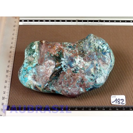 Shattuckite Chrysocolle Congo Q Extra en pierre polie XXL 865gr