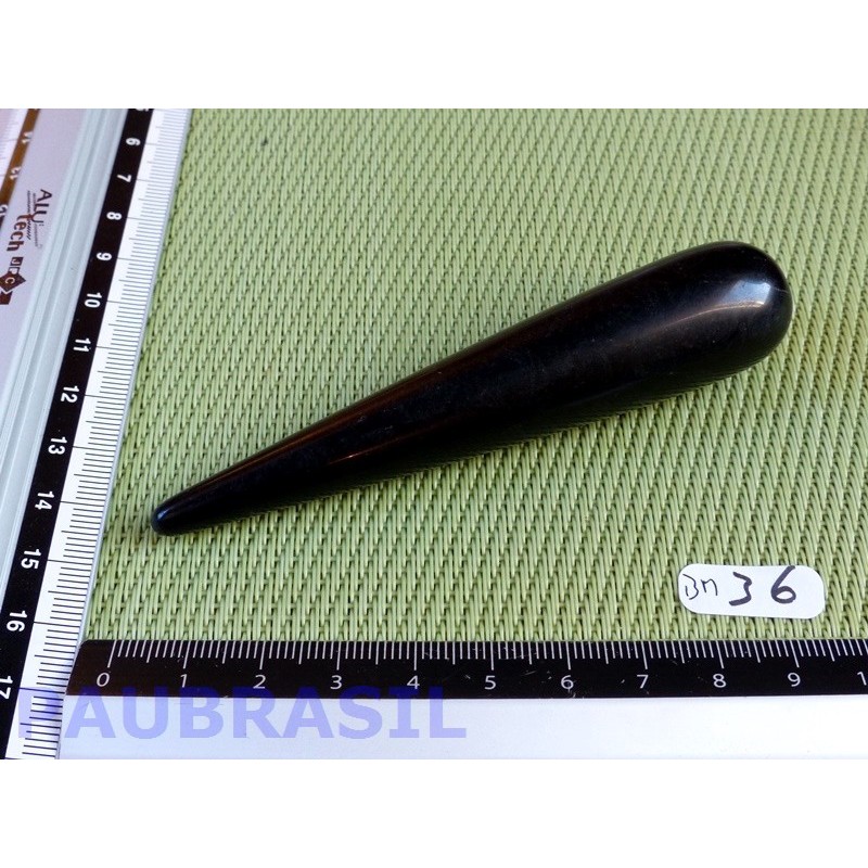 Bâton Pointe de Massage Obsidienne noire 100mm 41g