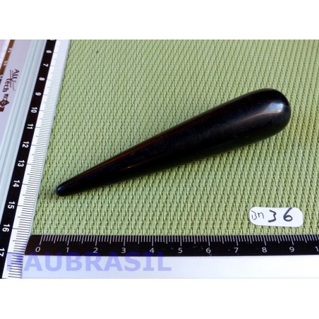 Bâton Pointe de Massage Obsidienne noire 100mm 41g