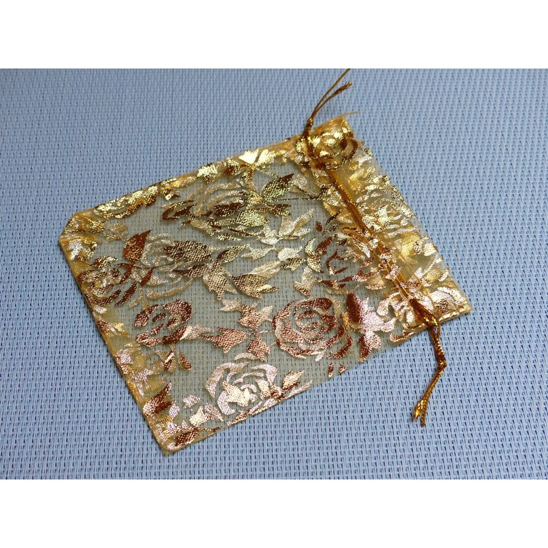 Lot De 24 Pochettes à Bijoux En Organza - Noir Et Argenté - Neufs Sans Emballage