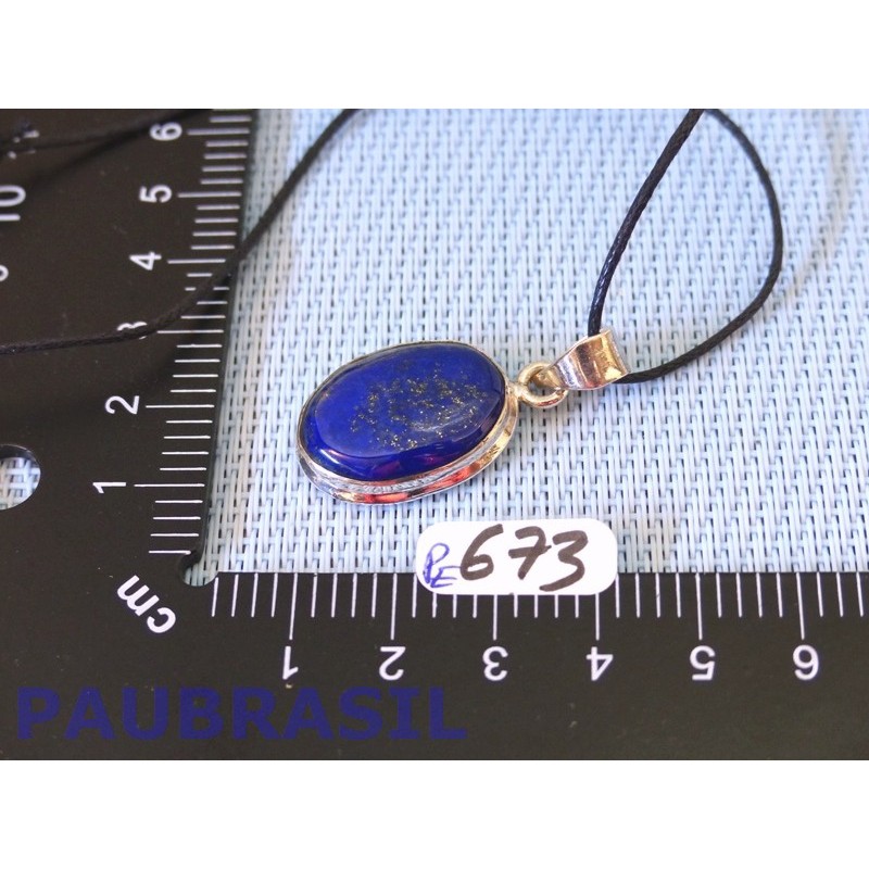 Pendentif Lapis Lazuli Cabochon Q Extra 6gr monture argent 925