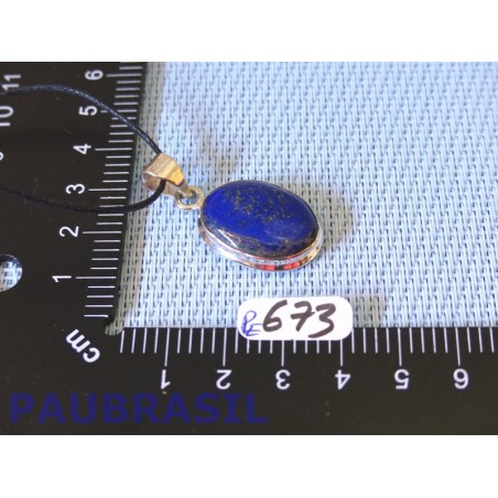 Pendentif Lapis Lazuli Cabochon Q Extra 6gr monture argent 925