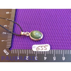 Pendentif Emeraude Cabochon Q Extra 4gr monture argent 925