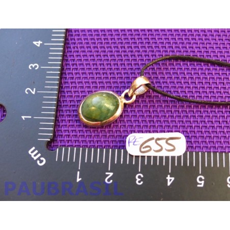 Pendentif Emeraude Cabochon Q Extra 4gr monture argent 925