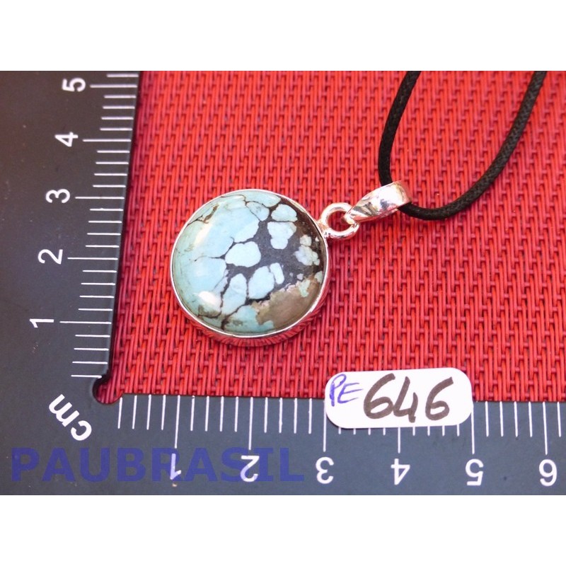 Pendentif Turquoise Arizona Cabochon Q Extra 7gr monture argent 925