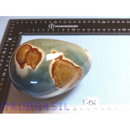 Oeuf en Jaspe Polychrome 1100gr 85mm diamètre 120mm long