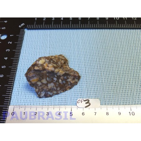 Opale Pintade en pierre brute une face polie 30g