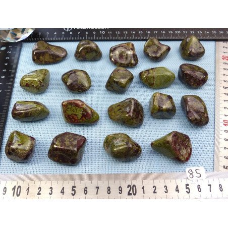 Piemontite - Dragon Stone Pierre Roulée à l unité de 30 à 35 | Minéraux Paubrasil