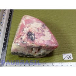 Opale Rose des Andes Q Extra brute une face polie 663gr tient debout