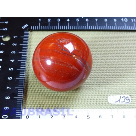 Sphère Jaspe Rouge 180g diamètre 50mm