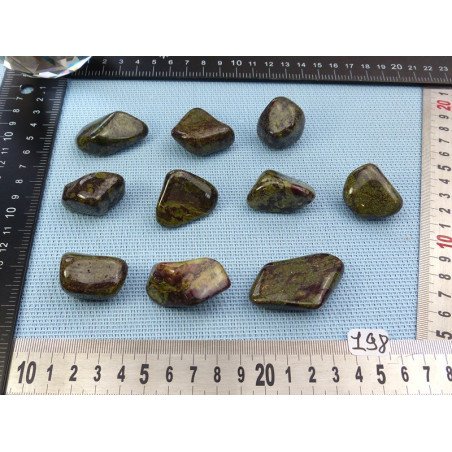 Piemontite - Dragon Stone Pierre Roulée à l unité de 20 à 25 | Minéraux Paubrasil