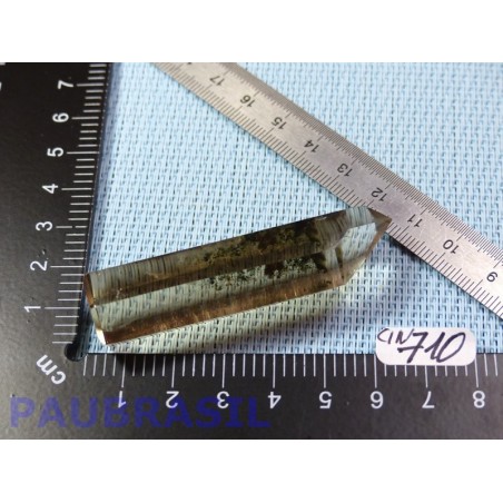 Pointe surfacée de Citrine naturelle avec inclusions de Chlorite Q Extra Brésil 34gr